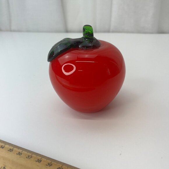 Royal Gallery Hand Blown Glass Fruit 7 PCS Sculptural Fruit Decor Paper Weight M - Picture 12 of 16